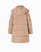 Down jacket in water-repellent technical canvas - | Pinko