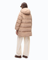 Piumino in tela tecnica idrorepellente - Beige | Pinko
