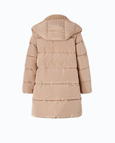 Piumino in tela tecnica idrorepellente - Beige | Pinko