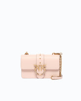 Bolso bandolera Mini Love Bag One de piel con hebilla tipo joya - Rosa | Pinko