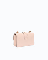 Bolso bandolera Mini Love Bag One de piel con hebilla tipo joya - Rosa | Pinko