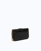Love Bag Pocket small leather shoulder bag with jewel buckle - | Pinko