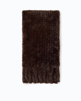 Faux fur maxi scarf - | Pinko