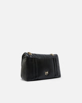 PINKO Galleria Love Bag Puff medium crossbody bag in quilted nappa leather with faceted buckle - | Pinko