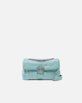 PINKO Galleria Love Bag Puff small crossbody bag in quilted leather with engraved buckle - | Pinko