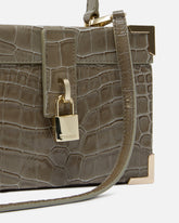 PINKO Galleria small crossbody vanity bag in crocodile-print leather - | Pinko