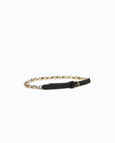 Belt with chain insert, 1.5 cm - | Pinko