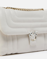 Borsa a tracolla media Love Bag Puff in nappa trapuntata con fibbia gioiello PINKO Galleria - | Pinko