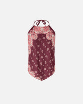 Top de plage à imprimé bandana avec liens à nouer - | Pinko