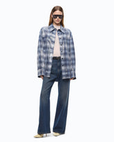 Overshirt con motivo check e paillettes - | Pinko