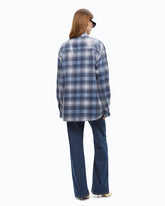 Overshirt con motivo check e paillettes - | Pinko