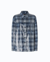 Overshirt con motivo check e paillettes - | Pinko