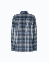 Overshirt con motivo check e paillettes - | Pinko