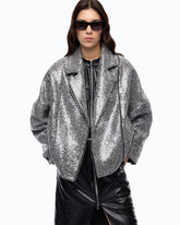 Sequinned pea coat - | Pinko