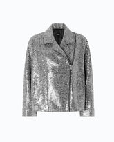 Caban con paillettes - | Pinko