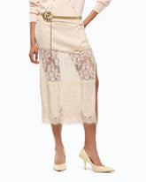 Gonna pencil in pizzo - Grigio | Pinko