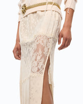 Gonna pencil in pizzo - Grigio | Pinko