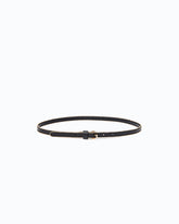 Cintura in pelle con mini borchie 1 cm - | Pinko