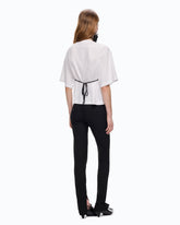T-shirt με τοπ από δαντέλα - | Pinko
