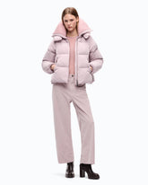 Caban évasé en tissu technique déperlant - Rose | Pinko