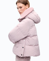 Caban évasé en tissu technique déperlant - Rose | Pinko