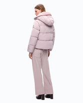 Caban évasé en tissu technique déperlant - Rose | Pinko