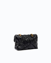 Sac à bandoulière Mini Love Bag Puff en cuir new shiny matelassé - Noir | Pinko