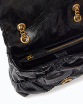 Sac à bandoulière Mini Love Bag Puff en cuir new shiny matelassé - Noir | Pinko