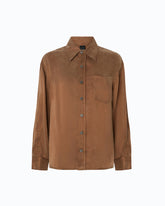 Camisa de sarga aterciopelada - | Pinko