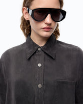 Camisa de sarga aterciopelada - | Pinko