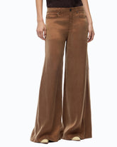 Pantalones palazzo de sarga aterciopelada - | Pinko