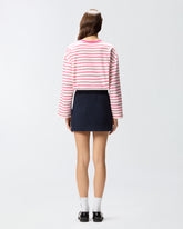 T-Shirt in jersone rigato stampa pinkomania - | Pinko