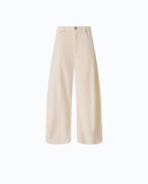 Barrel-fit corduroy trousers - Beige | Pinko
