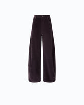 Barrel-fit corduroy trousers - | Pinko