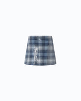 Minigonna con motivo check e paillettes - | Pinko