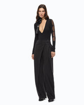 Pull body avec détails transparents - | Pinko