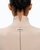 Pull à col roulé en laine et cachemire - Gris | Pinko