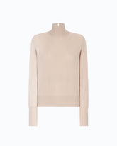 Pull à col roulé en laine et cachemire - Gris | Pinko