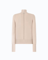 Pull à col roulé en laine et cachemire - Gris | Pinko