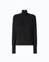 Wool and cashmere turtleneck sweater - Black | Pinko