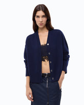 Cardigan in lana e cashmere - Blu | Pinko