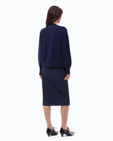 Cardigan in lana e cashmere - Blu | Pinko
