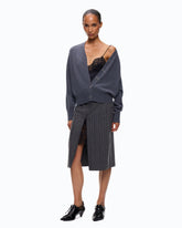 Wool and cashmere cardigan - Dark Grey | Pinko