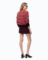 Wool and cashmere cardigan - Multicolor Red-Black | Pinko