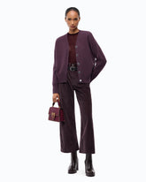 Wool and cashmere cardigan - Purple | Pinko