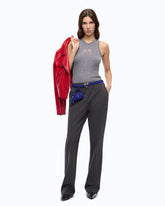 Hose mit geradem Bein und elastischem Bund - | Pinko