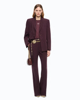 Pantalones palazzo color liso - Burdeos | Pinko
