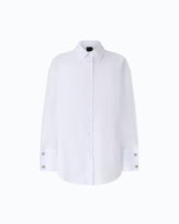 Chemise en popeline avec poignets bijou - | Pinko