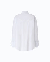 Chemise en popeline avec poignets bijou - | Pinko