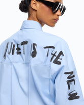 Camicia in cotone Quiet Is The New Punk - | Pinko